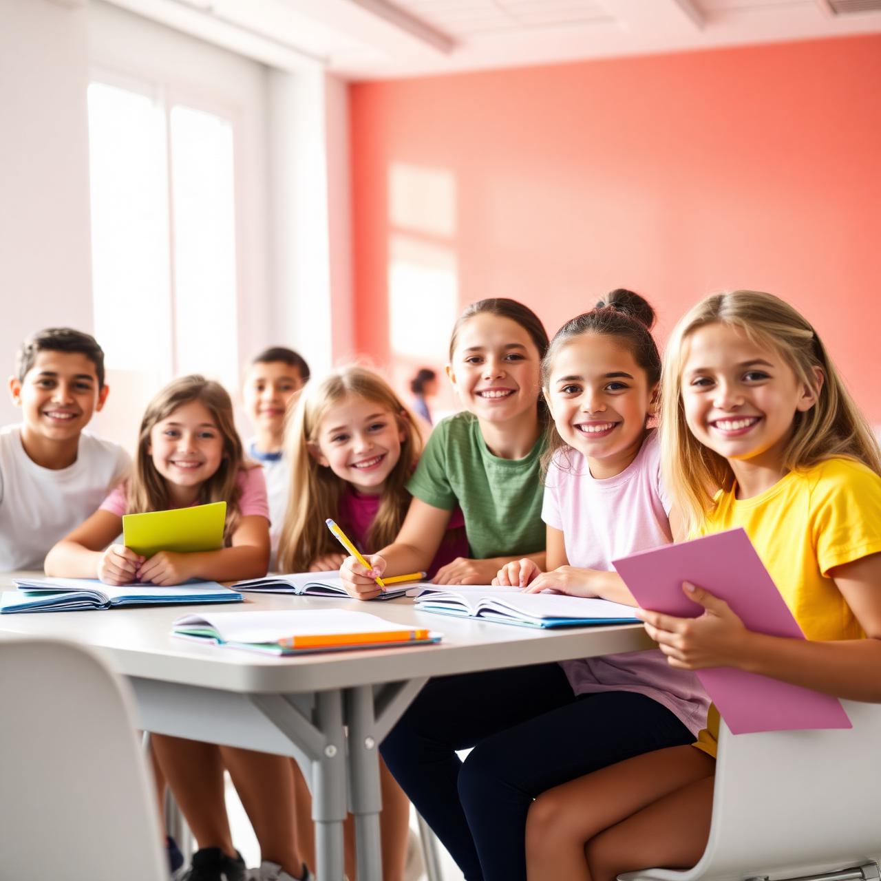 Estudantes a estudar na academia treinamemória